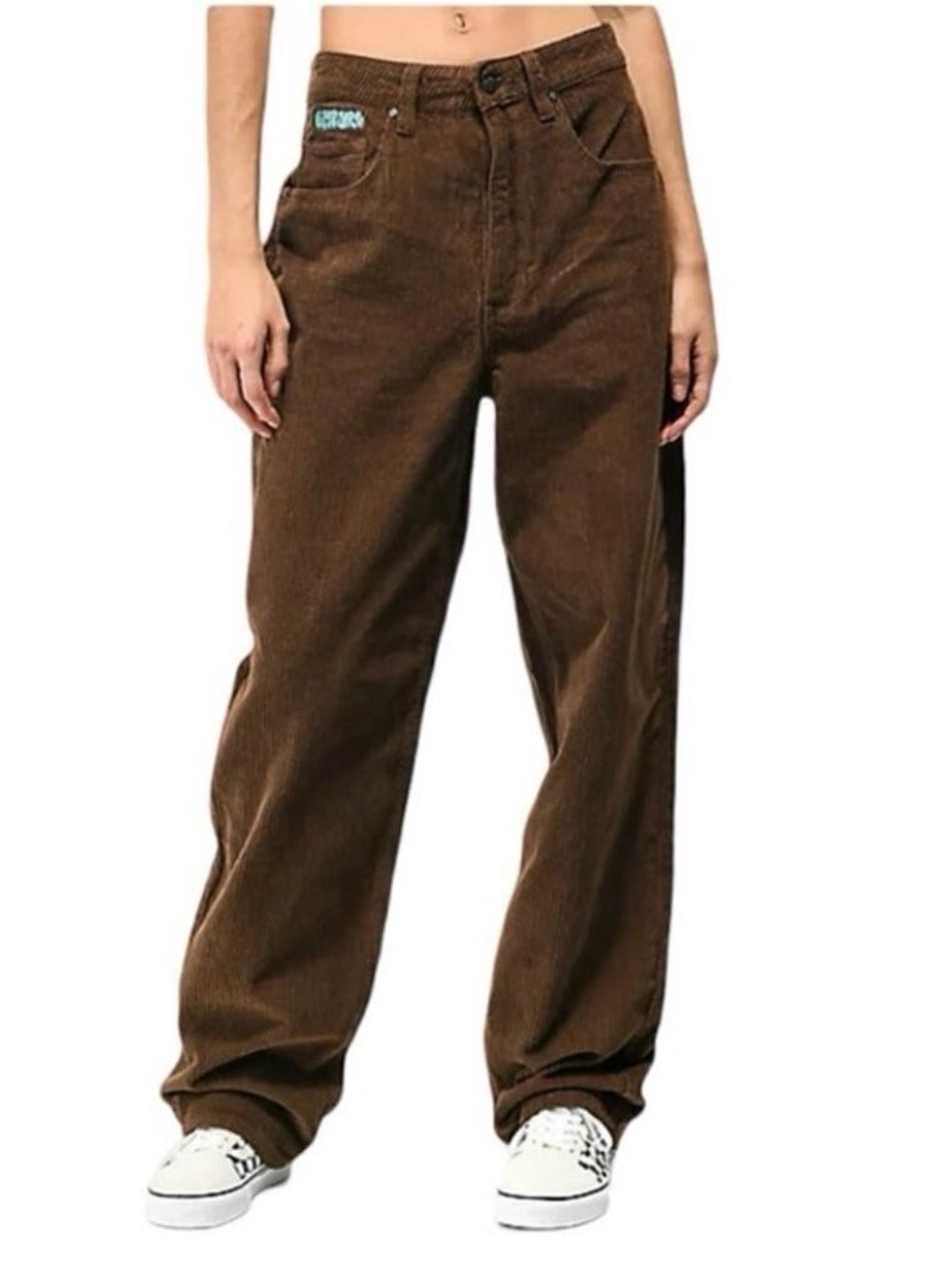 Empyre Tori Brown Corduroy Wide-Leg Pants